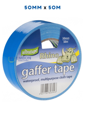(image for) RHINO GAFFER TAPE BLUE 50M-50MM
