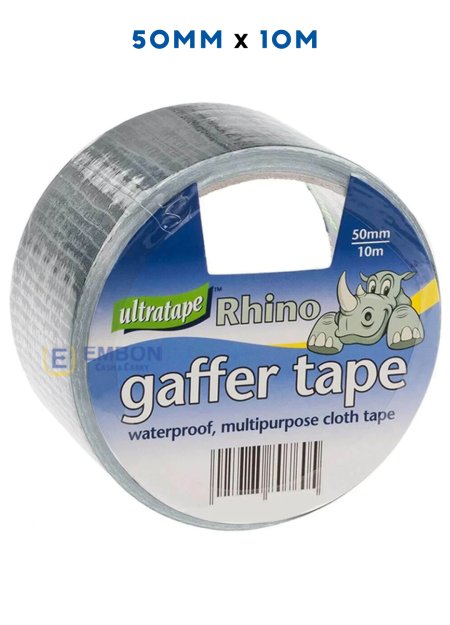 (image for) RHINO GAFFER TAPE SILVER 10M-50MM