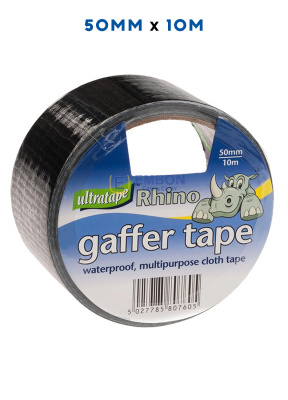 (image for) RHINO GAFFER TAPE BLACK 10M-50MM