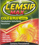 (image for) LEMSIP MAX COLD & FLU LEMON - 10S