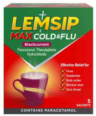 (image for) LEMSIP MAX COLD &FLU B/CURRENT