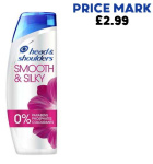 (image for) HEAD&SHOULDERS SHAMPOO SMOOTH & SILK PM2.99 - 250ML