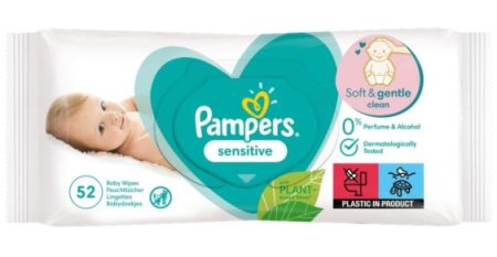 (image for) PAMPERS WIPES SENSITIVE - 52S