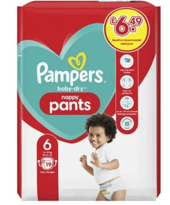 (image for) PAMPERS BABYDRY SIZE 6 PANT PM6.49 - 19S