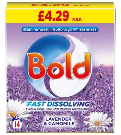 (image for) BOLD WASHING POWDER LAVENDER & CAMOMILE 14WASH PM4.29 - 700G