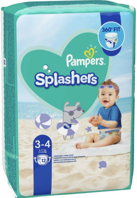 (image for) PAMPERS SPLASHERS SWIM PANT 3-4 - 12S