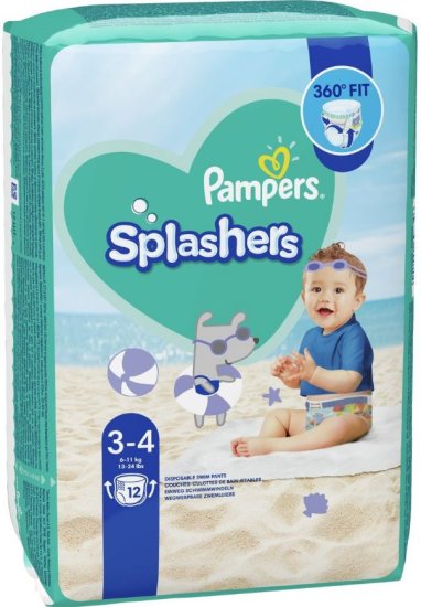 (image for) PAMPERS SPLASHERS SWIM PANT 3-4 - 12S