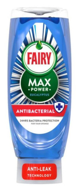 (image for) FAIRY MAX POWER WASHING LIQUID EUCALYPTUS ANTI BACTERIAL - 450ML