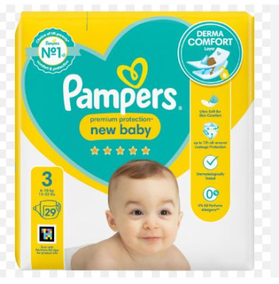 (image for) PAMPERS NEW BABY SIZE 3 - 29S