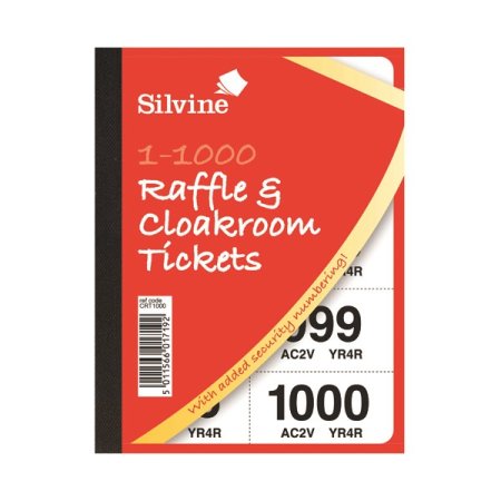 (image for) SILVINE RAFFLE & CLOAKROOM TICKETS - 1000S