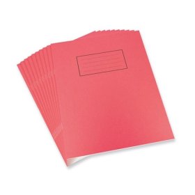 (image for) SILVINE EXERCISE BOOK RED 80PAGES - 9X7""