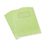 (image for) SILVINE EXERCISE BOOK GREEN 80PAGES - 9X7""