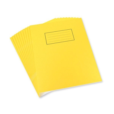 (image for) SILVINE EXERCISE BOOK YELLOW 80PAGES - 9X7\"\"