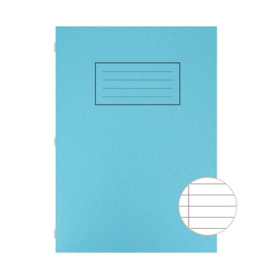 (image for) SILVINE EXERCISE BOOK BLUE 80PAGES - A4