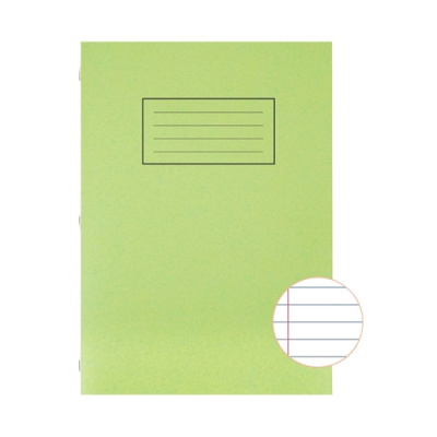 (image for) SILVINE EXERCISE BOOK GREEN 80PAGES - A4