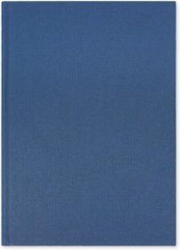 (image for) SILVINE CASEBOUND BOOK BLUE - A4