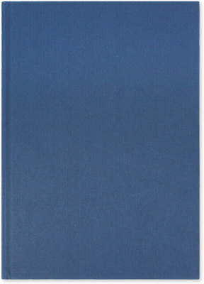(image for) SILVINE CASEBOUND BOOK BLUE - A4