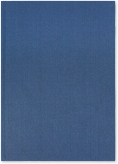 (image for) SILVINE CASEBOUND BOOK BLUE - A4