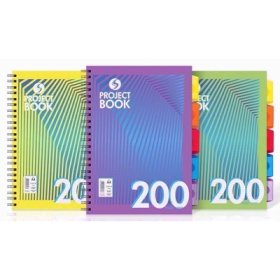 (image for) A4 PROJECT BOOK SPIRAL PART5 200PAGES LINED