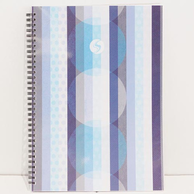 (image for) SILVINE TWIN WIRE NOTEBOOK 140PAGES - A4