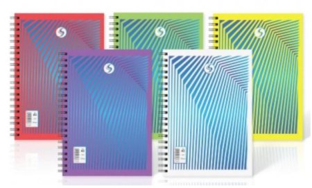 (image for) SILVINE TWIN WIRE NOTEBOOK 140PAGES - A5