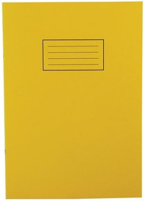 (image for) SILVINE EXERCISE BOOK YELLOW 80PAGES - A4