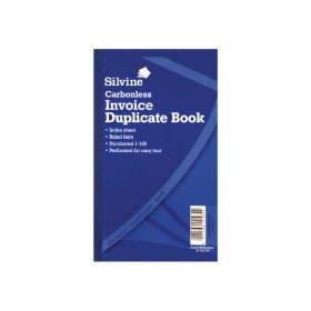 (image for) SILVINE CARBONLESS DUPLICATE INVOICE BOOK RULED