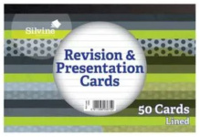 (image for) SILVINE REVISION & PRESENTATION CARDS LINED - 50S