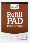 (image for) SILVINE REFILL PAD BROWN 160PAGES - A4