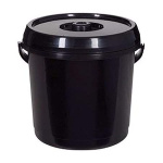(image for) 14L BUCKET + LID BLACK