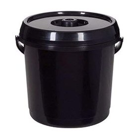 (image for) 14L BUCKET + LID BLACK