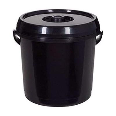 (image for) 14L BUCKET + LID BLACK