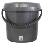 (image for) 14L BUCKET + LID SILVER