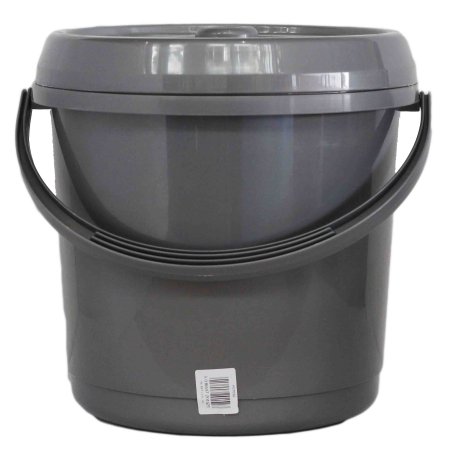 (image for) 14L BUCKET + LID SILVER