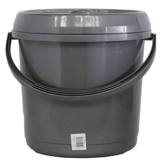(image for) 14L BUCKET + LID SILVER