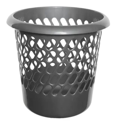 (image for) WASTE PAPER BASKET SILVER