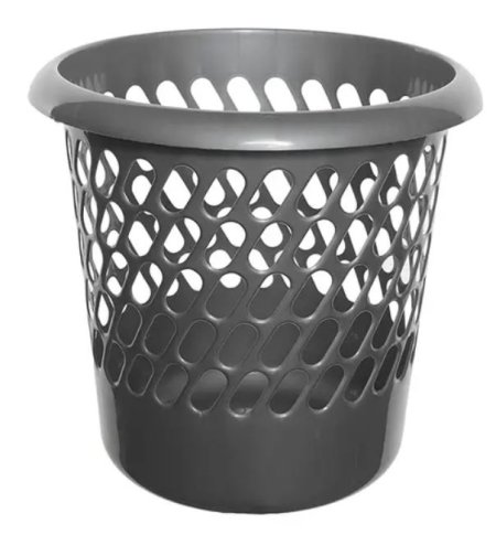 (image for) WASTE PAPER BASKET SILVER