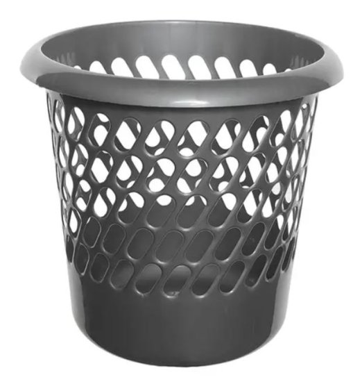 (image for) WASTE PAPER BASKET SILVER