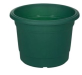 (image for) PLANT POT MILANO ROUND GREEN - 30CM