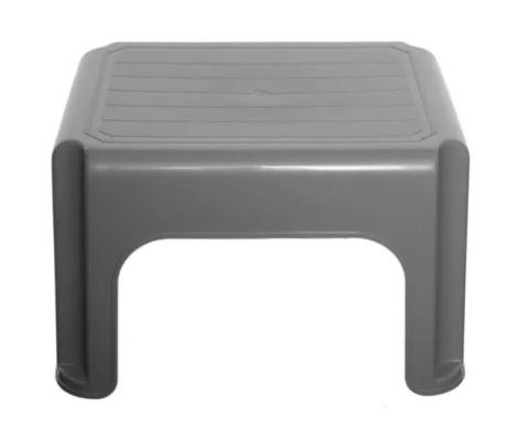 (image for) WHITEFURZE STOOL SILVER