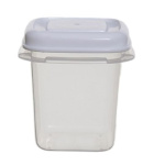 (image for) SQUARE FOOD BOX + WHITE LID