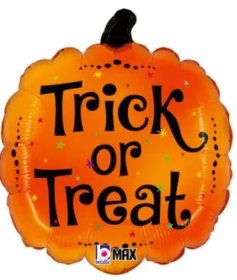 (image for) OT HWN FOIL BALLOON T&T PUMPKI - 18"1