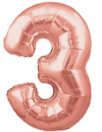 (image for) OT FOIL BALLOON NO.3 ROSE GOLD