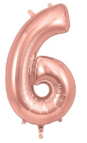(image for) OT FOIL BALLOON NO.6 ROSE GOLD