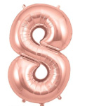 (image for) OT FOIL BALLOON NO.8 ROSE GOLD