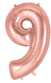 (image for) OT FOIL BALLOON NO.9 ROSE GOLD