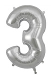 (image for) OT FOIL BALLOON NO.3 SILVER