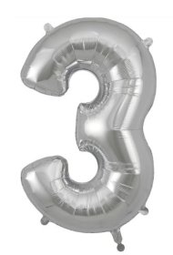 (image for) OT FOIL BALLOON NO.3 SILVER
