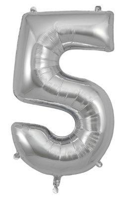 (image for) OT FOIL BALLOON NO.5 SILVER