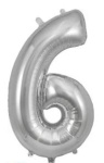(image for) OT FOIL BALLOON NO.6 SILVER